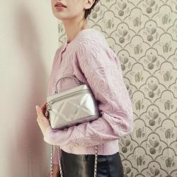 High Quality OEM ODM PU Leather Cross Body  Bags  With Chain Ladies Mini Ladies Handbags For Women