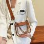 2023 New style summer transparent crossbody bag women shoulder bag PVC clear bag
