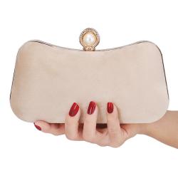 HR012 Women Evening Party Clutch Bags New Trend Metal Chain Open Small Square Bags Luxury Weddings Retro Banquet Handbag