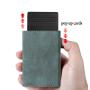 RFID blocking mens slim wallet minimalist vegan leather wallet