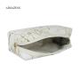 White Luxury Cosmetic Organizer 3 Piece Makeup Bag Makeup Bags And Boxes 3 Pic Set Bag Beauty Silk Logo Marble Make Up Pouch