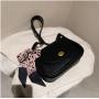 Versatile High-Sense Women's Summer Dress Cross-Body Shoulder Bag Custom Portable Button New Fashionable Square Small Sling bag