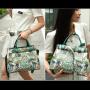 ladysky fashion ladies handbag quality Personalized custom Letter women bag large capacity shoulder bag ladi tote bag with belt