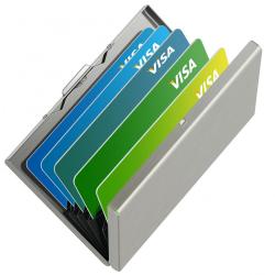 Stainless steel card holder, bank card and credit card box, card clip, metal card holder, organ card holder, business card box