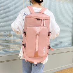Unisex Waterproof With Shoes Compartment Travel Duffle Bag Gym Lightweight Carry On Backpack