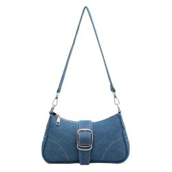 ZWY216 2024 New Simple Casual Ladies Crossbody Bag Denim Fashion Work Travel Satchel Bag Wholesale Hot Sale Chain Shoulder Bag