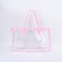 Keymay Clear PVC Tote Bag Stadium Approved Handbag Women Girls Concert Shopping Bag Jelly Color Chic Bags Transparent