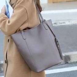 Custom Nappa Genuine Leather Bag Women Handbag 2 in 1 Set Ladies Shoulder Tote Bags Designer Women Large Capacity Hand Bags
