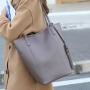 Custom Nappa Genuine Leather Bag Women Handbag 2 in 1 Set Ladies Shoulder Tote Bags Designer Women Large Capacity Hand Bags