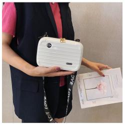 HR492 Hot Selling Women Crossbody Bag Fashion Mini Luggage Shape Handbag INS PU Leather Casual Camera Small Square Messenger Bag