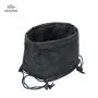 Black Drawstring Cosmetic Quick Pouch Makeup Bag Travel Cosmetic Bag Large Capacity
