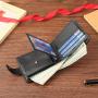 ZWY274 Customizable Men PU Waterproof Short Wallet New Fashion Multi-Card Money Clip Wholesale Daily Lightweight Coin Purse