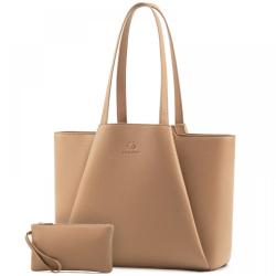 LOVEVOOK Stylish Laptop Tote Bag for Women 15.6 In Leather Work Bag with Clutch Large Purse Briefcase Shoulder Bag Handbag set