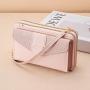 2024 New Multi Card Double Layer Zipper Wallet Single Shoulder Crossbody Women's Bag