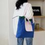 2024 New Reusable Polyester Portable Shoulder Women's Handbags Folding Pouch Shopping Bag Storage Travel Grocery Fashion Pocket