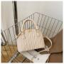 Pleated Handbags Fashion Pure Color Handbag For Women Luxury Small And Square Woman Bags Shoulder Bag