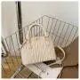 Pleated Handbags Fashion Pure Color Handbag For Women Luxury Small And Square Woman Bags Shoulder Bag