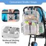 Custom Durable Clear Backpack School Work Stadium Security Travel See Through Backpacks Transparent Clear Large SchoolBag