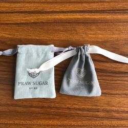 3x4 Inch Linen Jewelry Bag