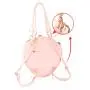 Strawberry shape custom ita bag with clear PVC window Pu leather lady girls ita shoulder bags