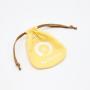 Wholesale Ellipse Cotton Linen Perfume Essential Oil Skincare Packaging Makeup Pouch Luxury Drawstring Cotton Cosmetic Bag