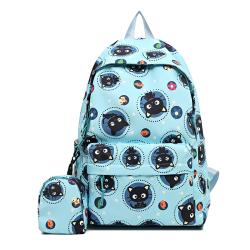 Wholesale Custom Printing Smart School Backpack Fashion Girls Canvas School Bags Backpacks