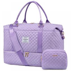 LOVEVOOK Labor and Delivery Hospital Bags Carry on Overnight Bag with Toiletry Purse Shoe Compartment Luggage Travel Duffel Bag