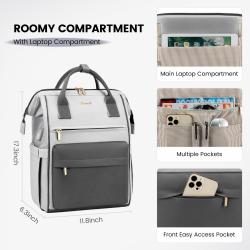 LOVEVOOK 2022 custom Women Waterproof Teacher Nurse Bag with USB 15.6in business travel colleague school laptop bags backpacks