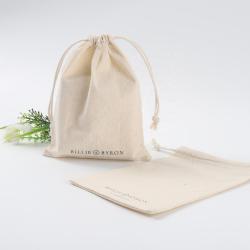 Surper Soft Cotton Fabric Shoe Dust Packaging Pouch Drawstring Dust Clothing Cotton Packing Bag