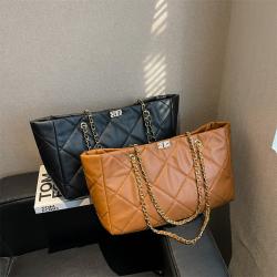 Wholesale Diamond Lattice Women Tote Bags Casual Fashion Women Shoulder Bags Chain Ladies Designer Handbags Large Capacity