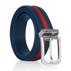 Wholesale Leather Belt Pin Buckle Men's Belt Pu Leather Men's Belt With Woven Tap