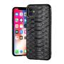 OEM ODM Custom Luxury Genuine Leather Cases For Iphone 15 plus Snake Skin Mobile Phone Back Cover For Apple Iphone 14 15 Pro Max