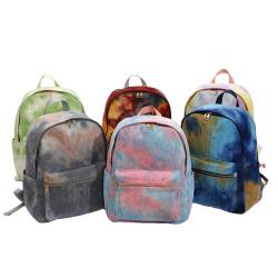 Keymay RTS Tie dye Corduroy Backpack Large Man Woman Outdoor Travel Sports Backpack Children Backpack School Bags