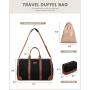 LOVEVOOK lay-flat Design Duffle Bag for Travel Business Carry on Overnight Weekend Gym Bag with Shoes Pouch Travel Bags for Men