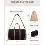 LOVEVOOK lay-flat Design Duffle Bag for Travel Business Carry on Overnight Weekend Gym Bag with Shoes Pouch Travel Bags for Men