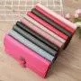 HR557 Women's Wallet With Long Zipper Ear Buckle Soft PU Leather Girls' Handheld Money Clip Wallet Ladies Gift Photo Bit Purse