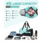 Discount Sale Large Capacity Waterproof 45L Sports Duffel Bag with Shoes Pocket Travel luggage Bags Weekender Overnight Handbags