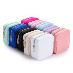 Gelory Customized Small Makeup Pouch Bag Compact Make Up Pouch Toiletry Bag Waterproof Mini Travel Cosmetic Bags