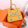 2024 Branded Hand Ladies Bag Latest Luxury Tote Bag For Women designer flowers handbag for handmade daily and dinner bag 28 cm