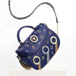 2024 fashion handbags for women tassel and rivet saddle bag for girls punk crossbody ladies bag quality chain shoulder bags 26cm