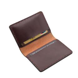 Custom Small Card Organizer Designer Vegetable Tanned Leather Credit Cards Holder
