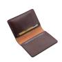 Custom Small Card Organizer Designer Vegetable Tanned Leather Credit Cards Holder