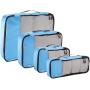 Wholesale Custom Logo 4 Pack Cube Clothes Shoes Luggage Storage Bag Three Color Travel Organizer Bag