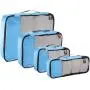 Wholesale Custom Logo 4 Pack Cube Clothes Shoes Luggage Storage Bag Three Color Travel Organizer Bag