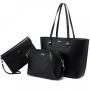 LOVEVOOK wholesale 2022 luxury 3pcs geometric handbags sets fashion tote shoulder bags for ladies purses and women handbags