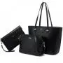 LOVEVOOK wholesale 2022 luxury 3pcs geometric handbags sets fashion tote shoulder bags for ladies purses and women handbags