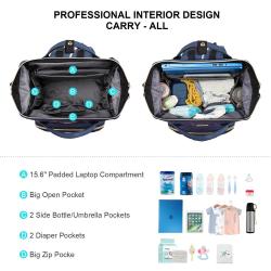 LOVEVOOK Custom Baby Care Nappy Changing Bags, Large Diaper Bags Backpack Maternity Backpack for Mom Backpack Baby Diaper Bag