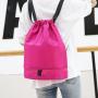ZR120 Strap Pocket Drawcord Backpack Swimming Bag Simple Outdoor Travel Backpack Dry and Wet Separation Printing