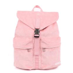 CHANGRONG Custom fashion Lightweight Casual Corduroy pink School laptop backpack for women