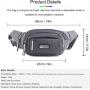 Large Capacity PU Sports Business Crossbody Fanny Pack Multifunction Waterproof Adjustable Chest Waist Bag With 5-zipper Pockets